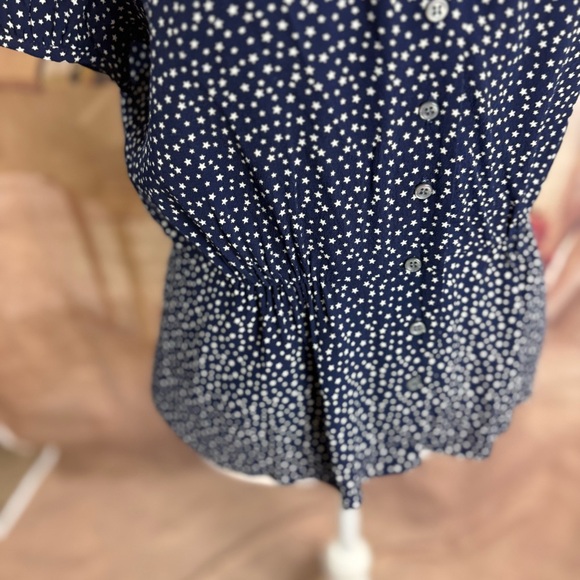 NEW J. Crew Navy Polka Dot Women's Top - Picture 8 of 12